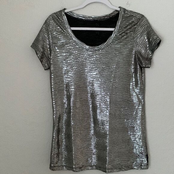 Seven7 Sleeveless Silver Tank Top Size M - Picture 1 of 7